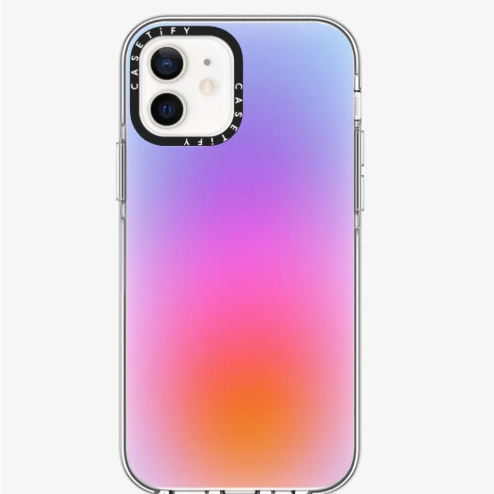 Casetify Vibrant Gradient Case Purple and Orange for iPhone 12